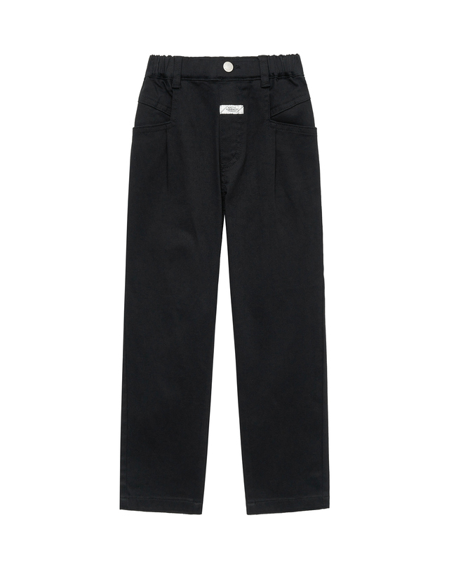 마리떼 키즈 마리떼 키즈 ENFANT COTTON BAGGIE PANTS black 착용컷