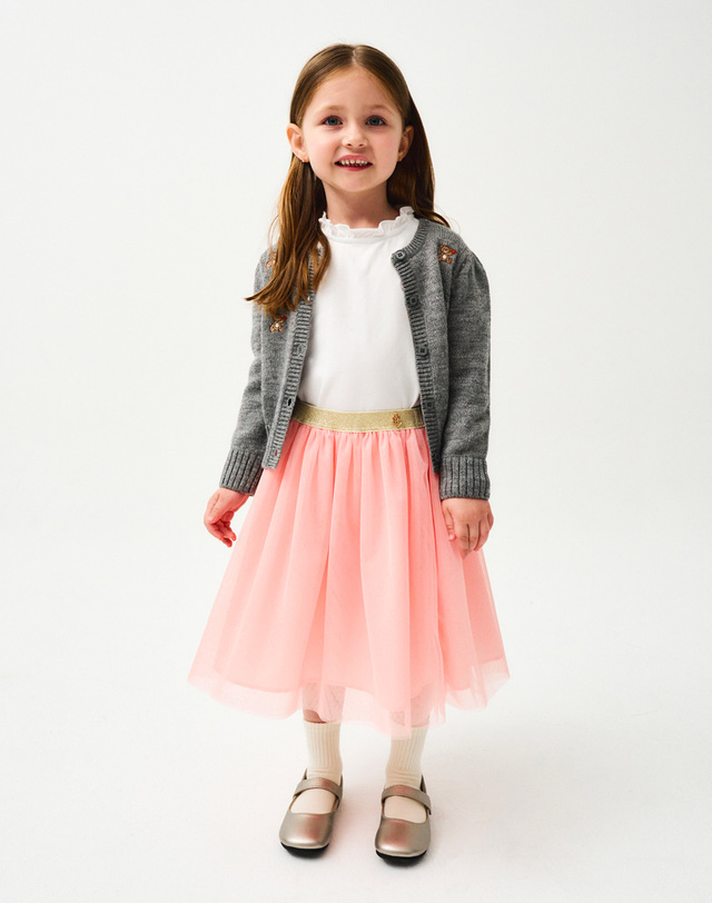 마리떼 키즈 마리떼 키즈 ENFANT W TUTU SKIRT pink 착용컷