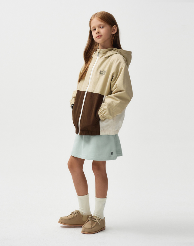 마리떼 키즈 마리떼 키즈 ENFANT W CIRCLE LOGO SWEAT SKIRT mint 착용컷