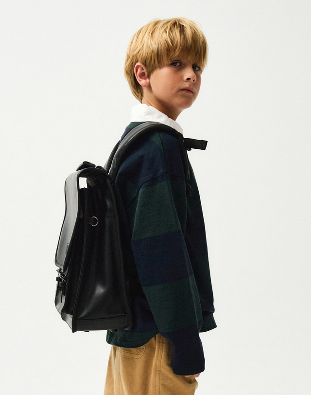 마리떼 키즈 마리떼 키즈 ENFANT CLASSIC BACKPACK black 착용컷