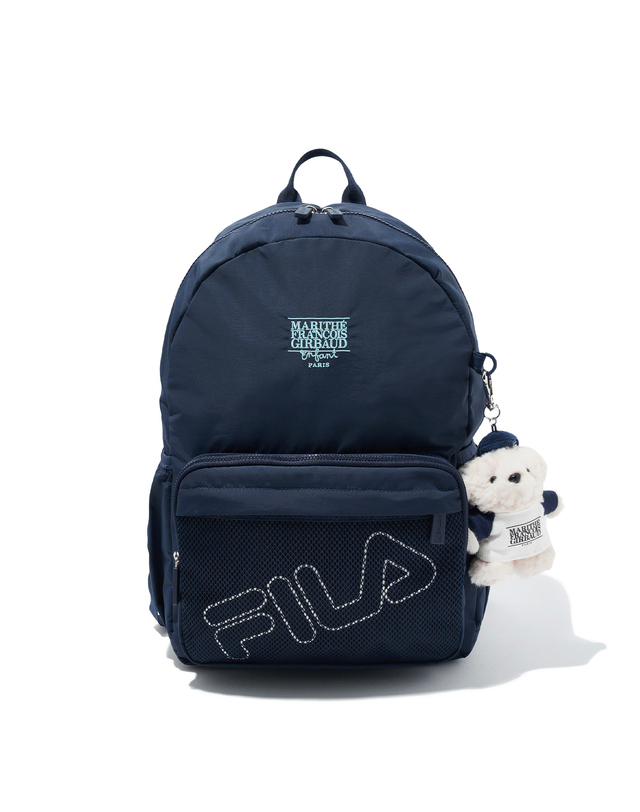 마리떼 키즈 마리떼 키즈 MFG X FILA KIDS BACK PACK navy 착용컷