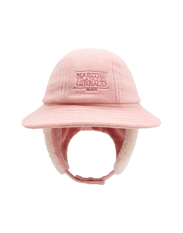 마리떼 키즈 마리떼 키즈 ENFANT FLEECE BUCKET HAT light pink 착용컷