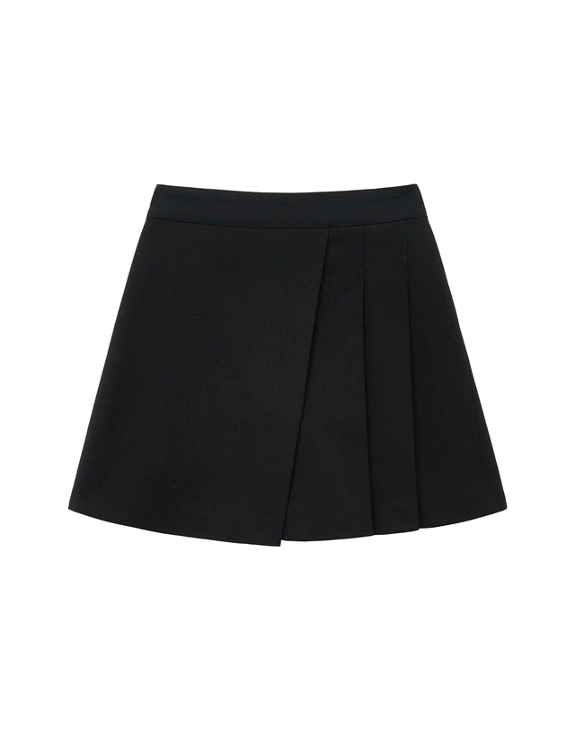 마리떼 키즈 마리떼 키즈 ENFANT W WRAP SKIRT PANTS black 착용컷