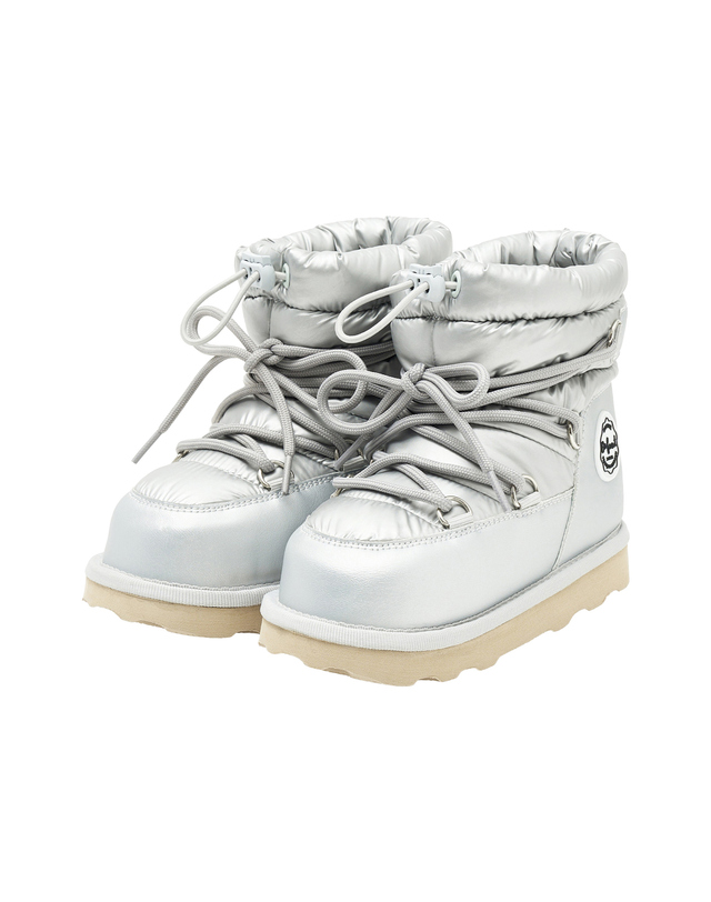 마리떼 키즈 마리떼 키즈 ENFANT PADDED BOOTS silver 착용컷