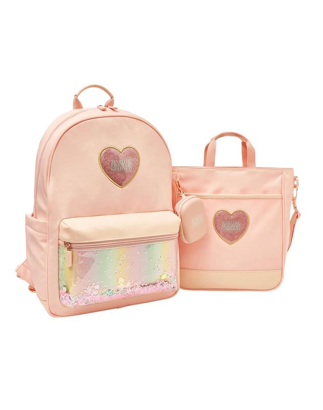 마리떼 키즈 [3종 세트] 마리떼 키즈 KIDS SPANGLE BACKPACK light pink 착용컷