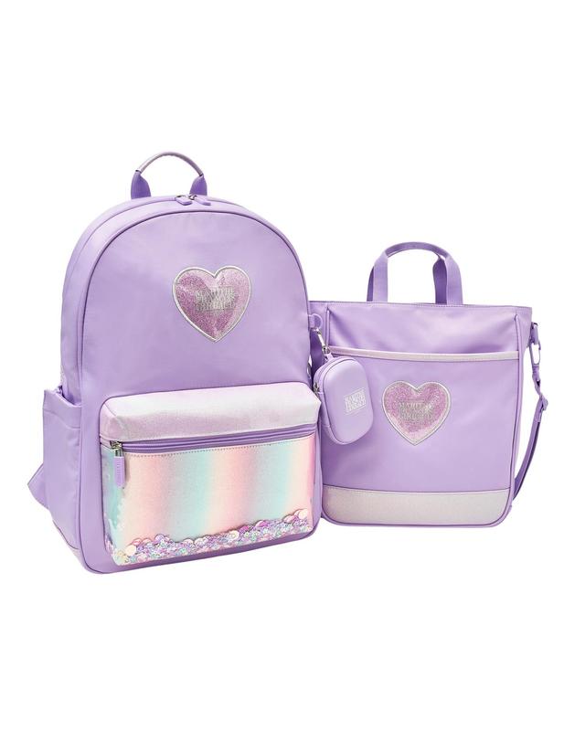 마리떼 키즈 [3종 세트] 마리떼 키즈 KIDS SPANGLE BACKPACK light purple 착용컷