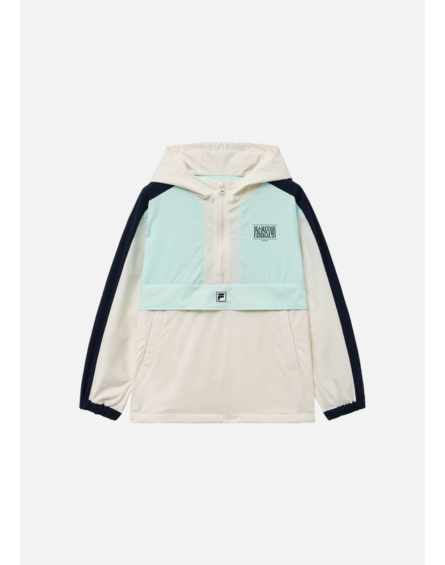 마리떼 키즈 마리떼 키즈 MFG X FILA KIDS CLASSIC LOGO ANORAK navy 착용컷