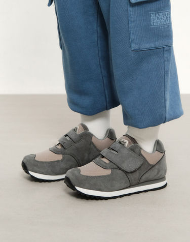 마리떼 키즈 KIDS VELCRO SUEDE SNEAKERS gray