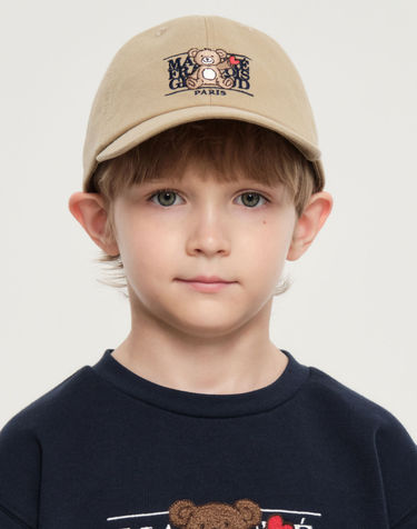 마리떼 키즈 KIDS BEAR CLASSIC LOGO BALL CAP beige