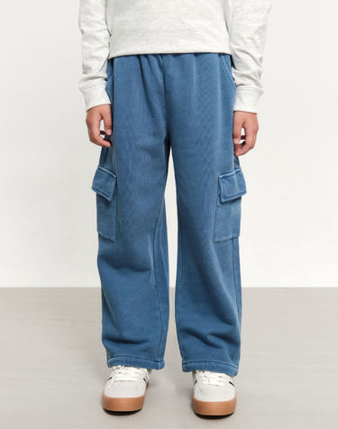 마리떼 키즈 KIDS DYEING SWEAT PANTS stone blue