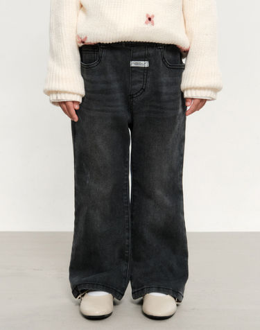 마리떼 키즈 KIDS W FLARED DENIM PANTS gray