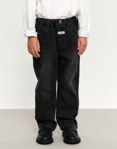 마리떼 키즈 KIDS STRAIGHT DENIM PANTS black