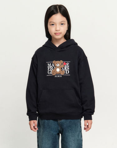마리떼 키즈 KIDS BEAR CLASSIC LOGO HOODIE navy