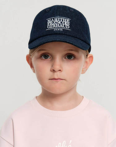 마리떼 키즈 KIDS CLASSIC LOGO DENIM BALL CAP indigo