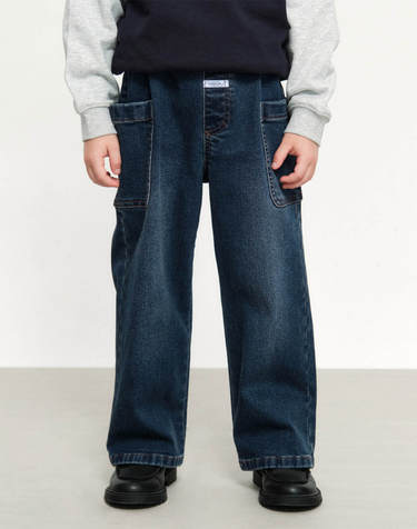 [기모] 마리떼 키즈 KIDS OUT POCKET DENIM PANTS (BRUSHED) blue