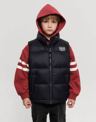 마리떼 키즈 KIDS BASIC DOWN VEST dark navy