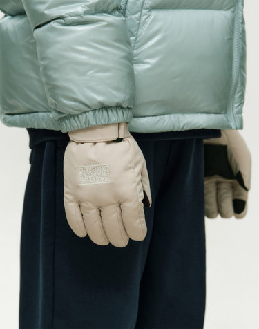 마리떼 키즈 KIDS CLASSIC LOGO PADDED GLOVE beige