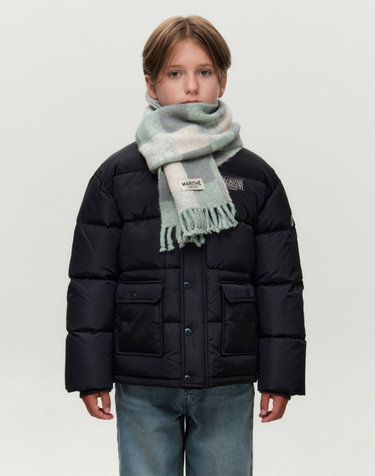 마리떼 키즈 KIDS FUZZY BULKY KNIT MUFFLER mint