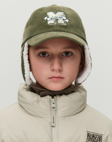 마리떼 키즈 KIDS EARFLAP CORDUROY BALLCAP khaki