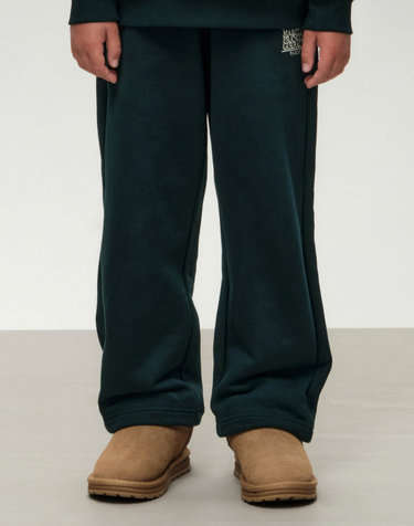 [기모] 마리떼 키즈 KIDS CLASSIC LOGO STRAIGHT SWEAT PANTS (BRUSHED) dark green