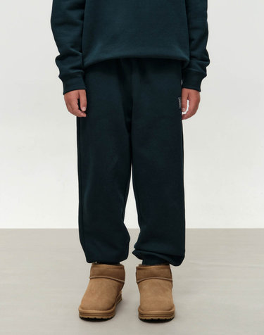 [기모] 마리떼 키즈 KIDS DOODLE CLASSIC LOGO SWEAT PANTS (BRUSHED) dark green