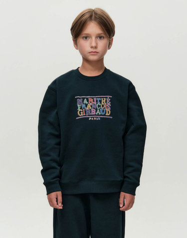 [기모] 마리떼 키즈 KIDS DOODLE CLASSIC LOGO SWEATSHIRT (BRUSHED) dark green