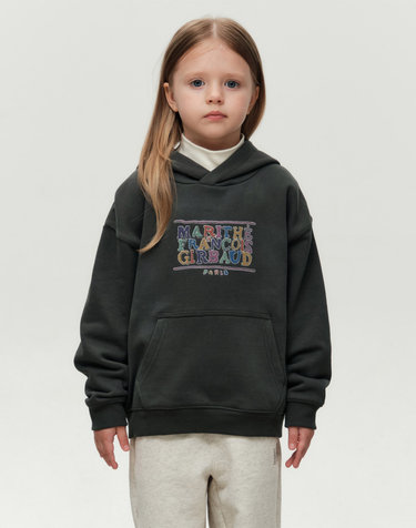 [기모] 마리떼 키즈 KIDS DOODLE CLASSIC LOGO HOODIE (BRUSHED) charcoal