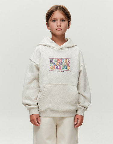 [기모] 마리떼 키즈 KIDS DOODLE CLASSIC LOGO HOODIE (BRUSHED) oatmeal