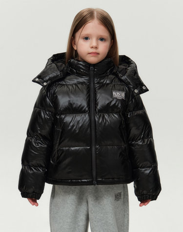 마리떼 키즈 KIDS GLOSSY DOWN JACKET black