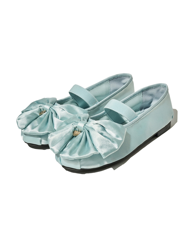 마리떼 키즈 마리떼 키즈 KIDS RIBBON MARY JANE light blue 착용컷