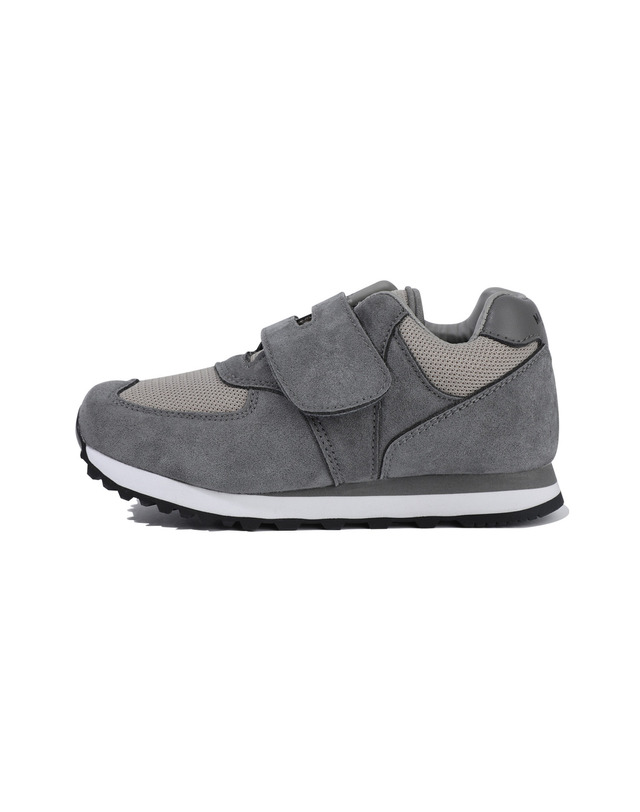 마리떼 키즈 마리떼 키즈 KIDS VELCRO SUEDE SNEAKERS gray 착용컷
