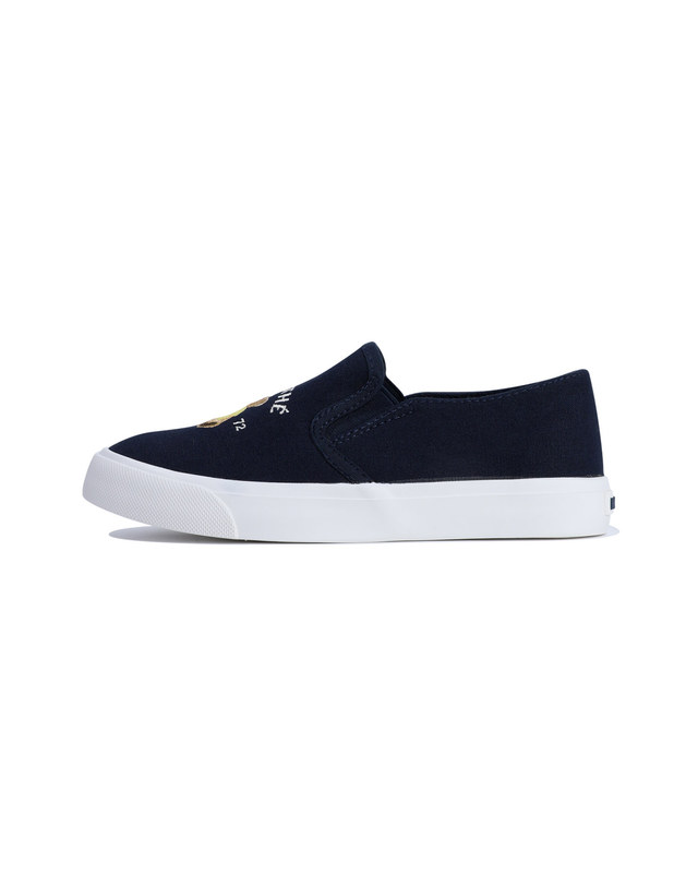 마리떼 키즈 마리떼 키즈 KIDS BEAR COTTON SLIP-ON navy 착용컷