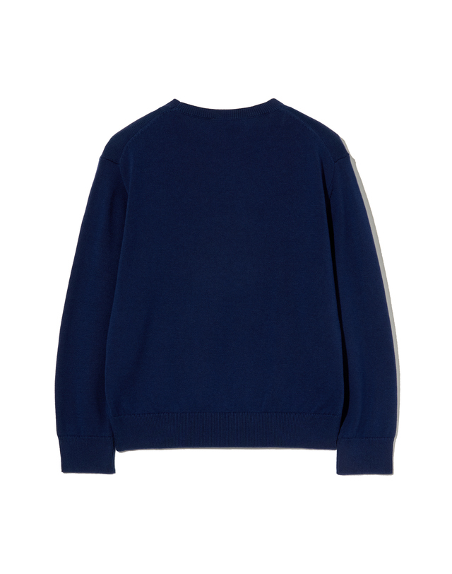 마리떼 키즈 마리떼 키즈 KIDS BEAR JACQUARD KNIT navy 착용컷