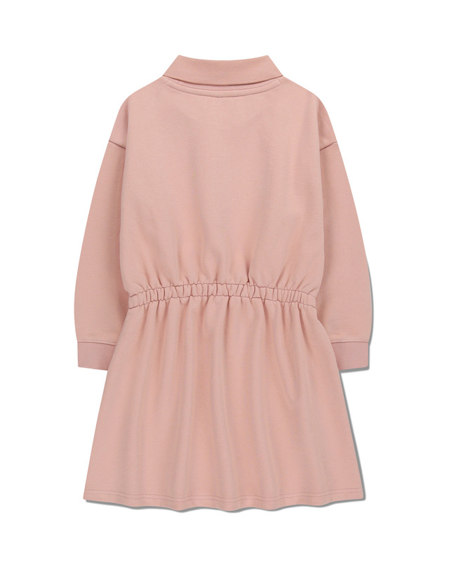 마리떼 키즈 마리떼 키즈 KIDS W COLLAR SWEATSHIRT DRESS pink 착용컷