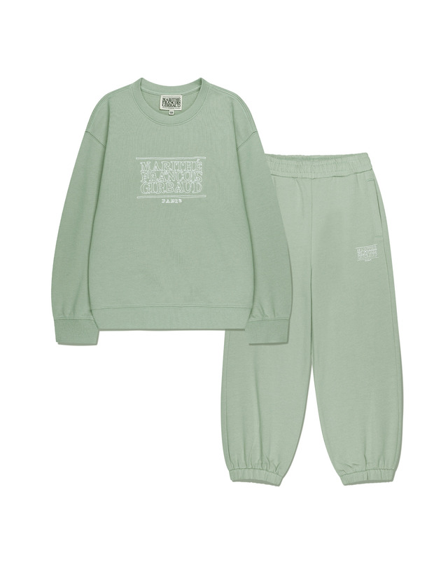 마리떼 키즈 마리떼 키즈 KIDS SWEAT SET-UP mint 착용컷