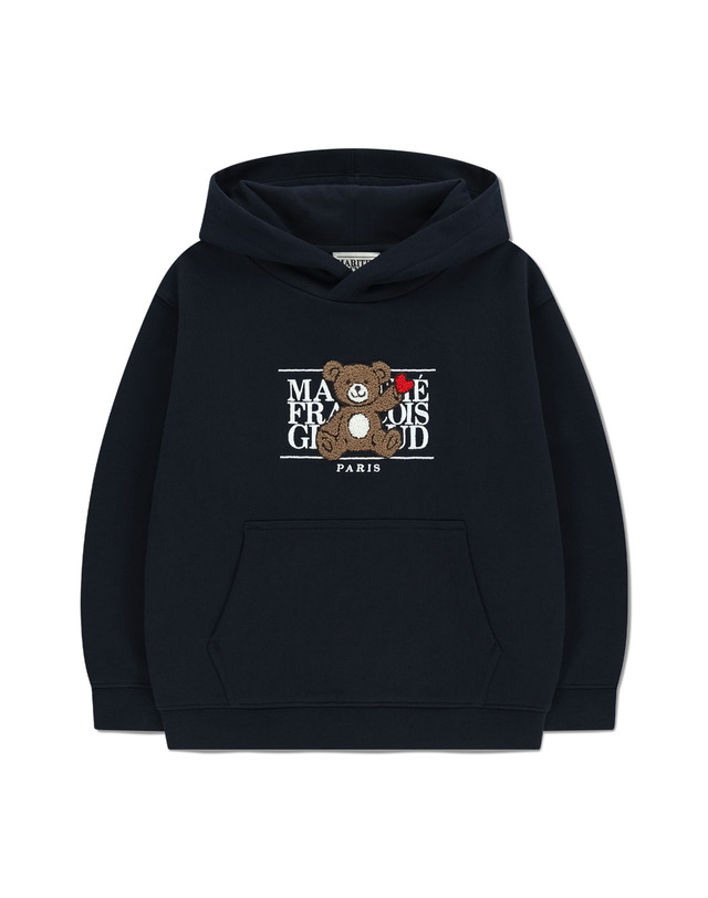 마리떼 키즈 마리떼 키즈 KIDS BEAR CLASSIC LOGO HOODIE navy 착용컷