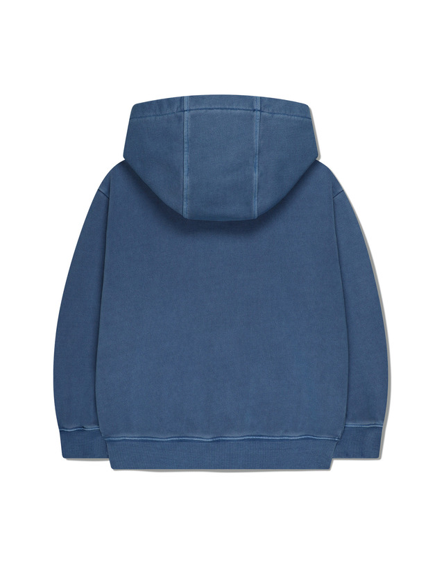 마리떼 키즈 마리떼 키즈 KIDS DYEING HOODIE ZIPUP stone blue 착용컷