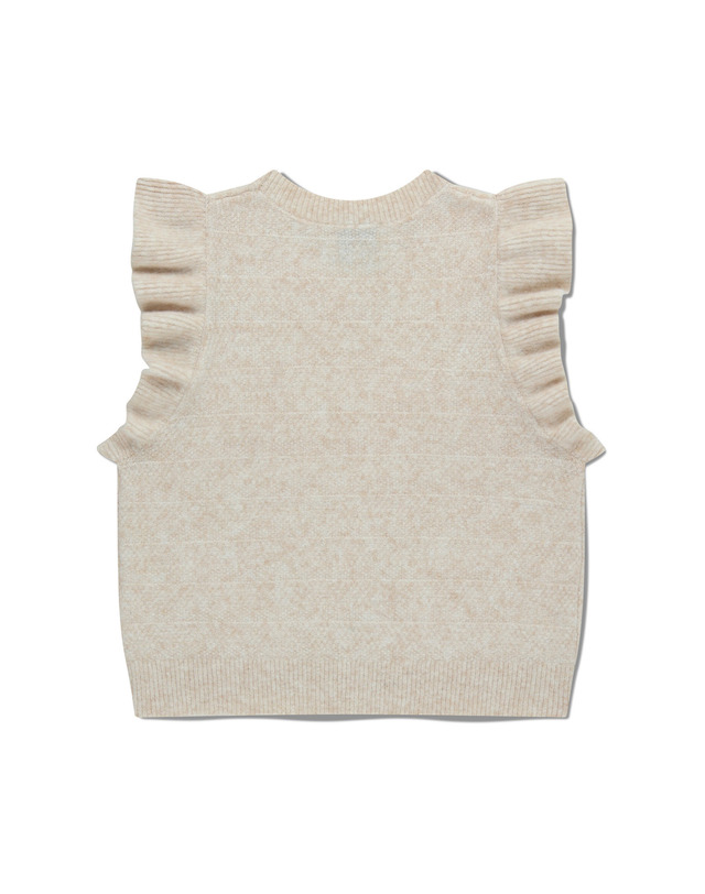 마리떼 키즈 마리떼 키즈 KIDS W RUFFLE KNIT VEST cream 착용컷