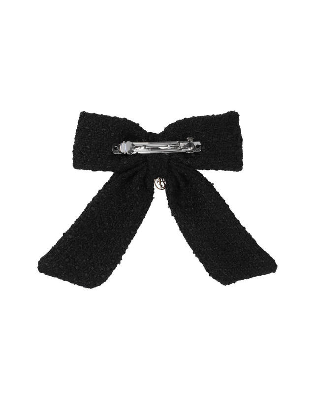 마리떼 키즈 마리떼 키즈 KIDS W TWEED HAIR CLIP black 착용컷