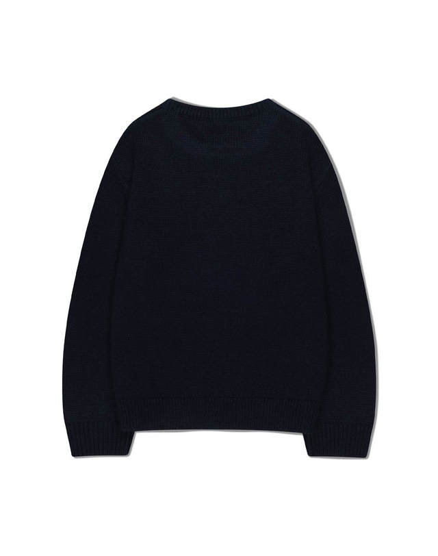 마리떼 키즈 마리떼 키즈 KIDS BEAR JACQUARD KNIT PULLOVER navy 착용컷