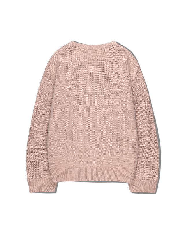 마리떼 키즈 마리떼 키즈 KIDS BEAR JACQUARD KNIT PULLOVER pink 착용컷