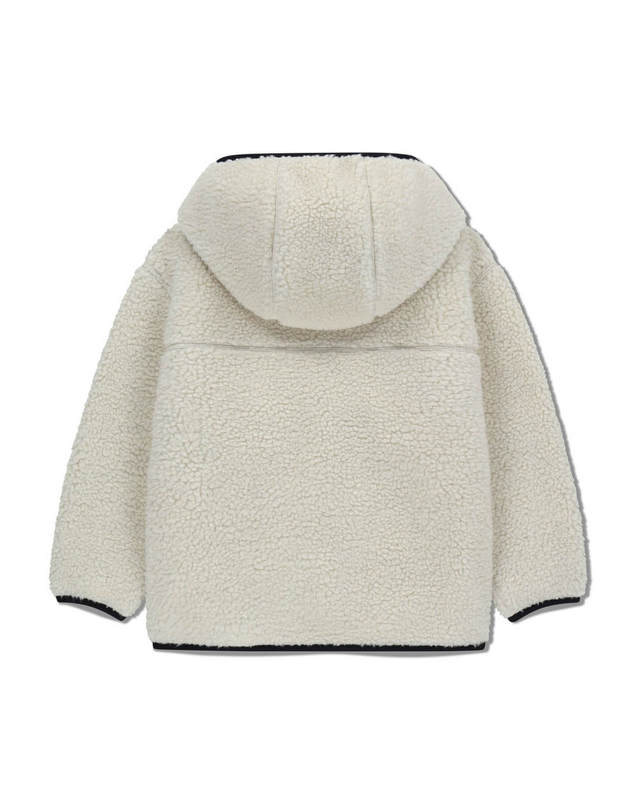 마리떼 키즈 마리떼 키즈 KIDS CLASSIC LOGO FLEECE HOODIE ZIPUP ivory 착용컷
