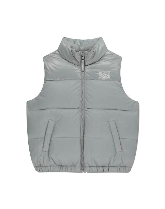 마리떼 키즈 마리떼 키즈 KIDS BASIC DOWN VEST gray 착용컷