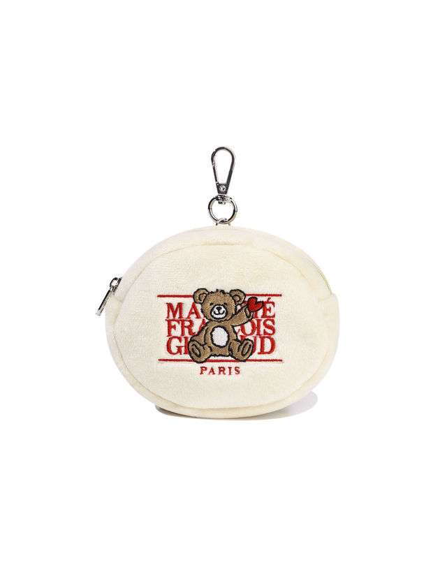 마리떼 키즈 마리떼 키즈 KIDS BEAR CLASSIC LOGO POUCH KEYRING light beige 착용컷