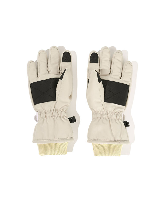 마리떼 키즈 마리떼 키즈 KIDS CLASSIC LOGO PADDED GLOVE beige 착용컷