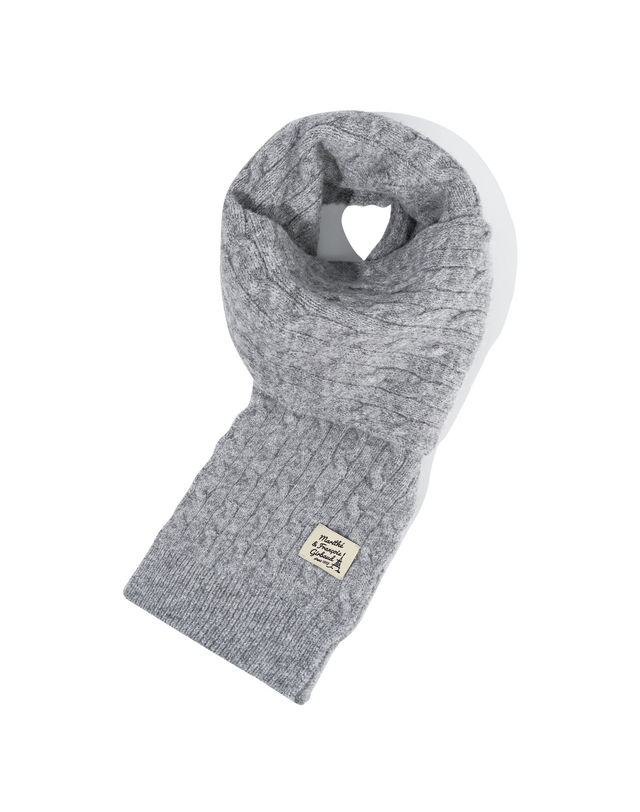 마리떼 키즈 마리떼 키즈 KIDS CABLE MUFFLER heather gray 착용컷