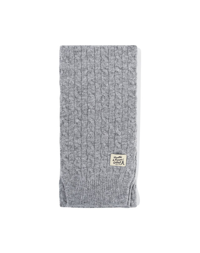 마리떼 키즈 마리떼 키즈 KIDS CABLE MUFFLER heather gray 착용컷