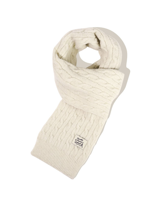 마리떼 키즈 마리떼 키즈 KIDS CABLE MUFFLER ivory 착용컷