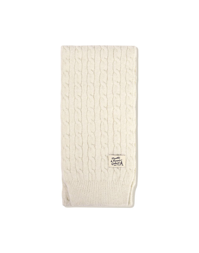 마리떼 키즈 마리떼 키즈 KIDS CABLE MUFFLER ivory 착용컷