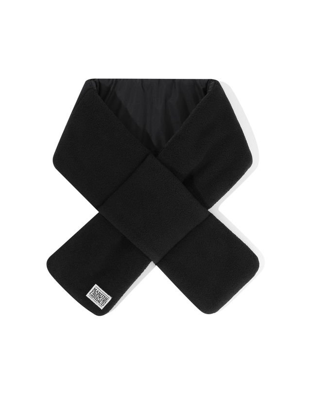 마리떼 키즈 마리떼 키즈 KIDS CLASSIC LOGO REVERSIBLE MUFFLER black 착용컷